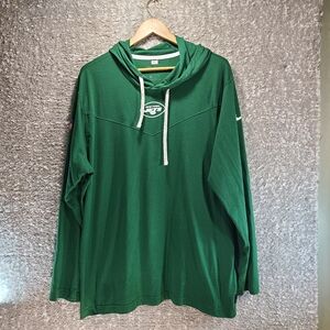 New York Jets Nike NFL On Field Pullover Men's Green XL Hoodie T-Shirt Cotton